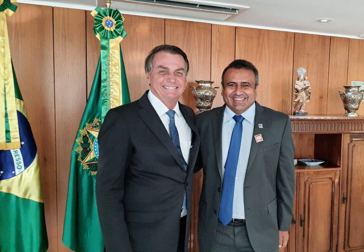 Prefeito de São Tomé e presidente da FEMURN, Babá Pereira, teve audiência com o Presidente Bolsonaro e com o Ministro Rogério Marinho - Blog Silverio Alves